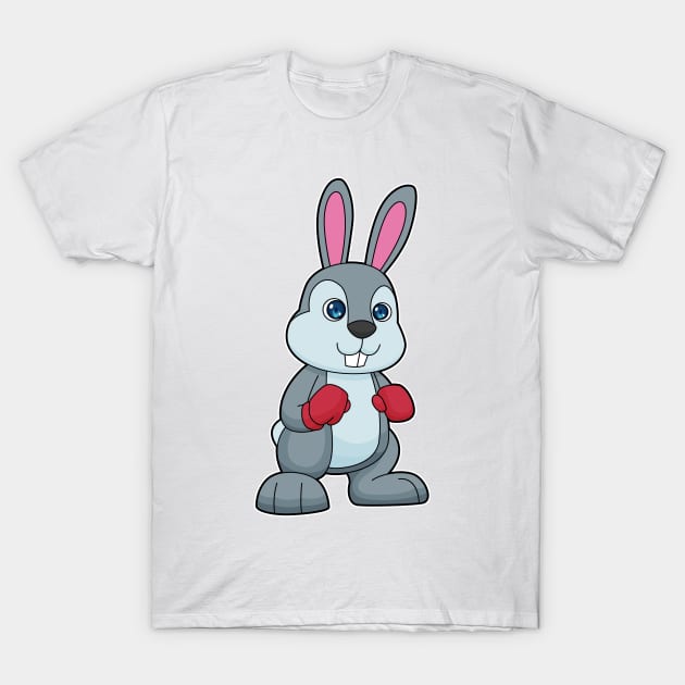 Rabbit Boxing Boxer Boxing gloves T-Shirt by Markus Schnabel